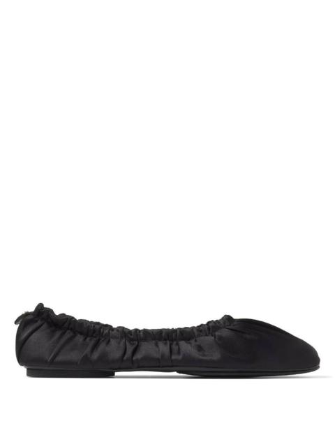 JIMMY CHOO Jimmy Choo Bardo Satin Ballerina Flats