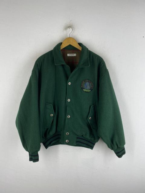 Other Designers Vintage 80s Charge Motor Sport Wool Jumper Varsity Jacket
