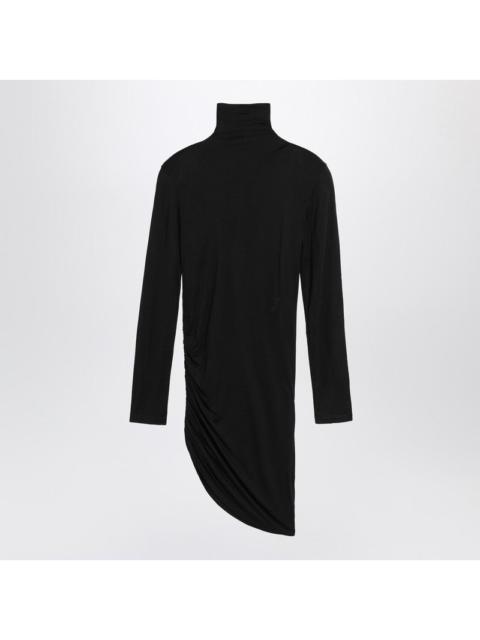 JACQUEMUS Jacquemus Black Draped Spallina Dress Women