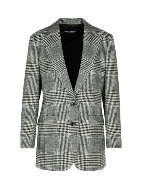 Dolce & Gabbana Grey Virgin Wool Blend Blazer