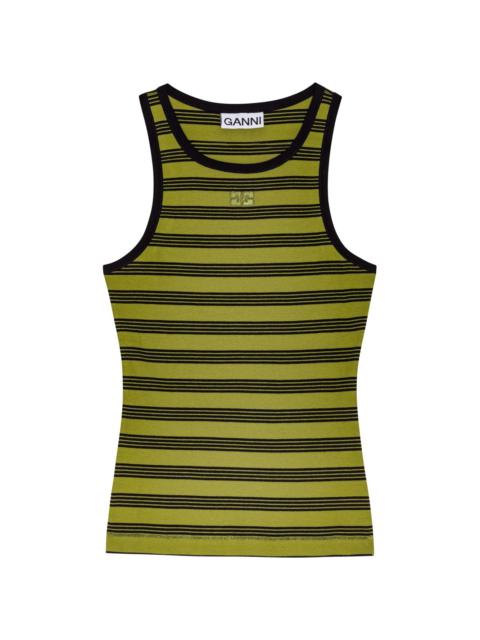 GANNI striped tank top