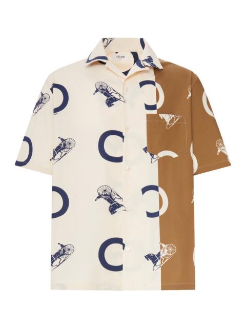 CELINE Celine Men Printed Silk Bowling Shirt