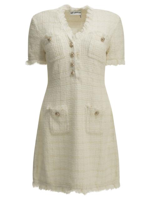 self-portrait Self-portrait Short Sheath Dress White Women