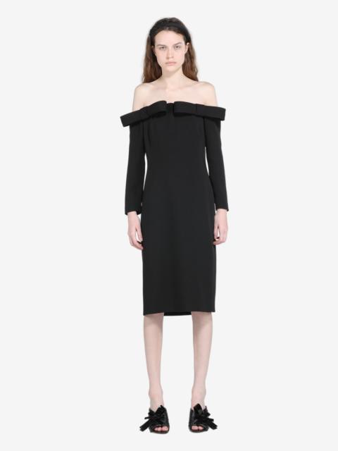 N°21 LONG-SLEEVED DRESS WITH OFF-THE-SHOULDERS