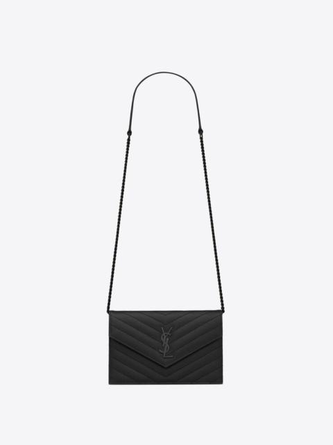 Saint Laurent Women Small Monogram Quilted Leather Bag