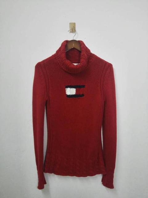 Other Designers Tommy Hilfiger - VTG TOMMY HILFIGER Knitwear Sweater Turtle Neck Logo Design