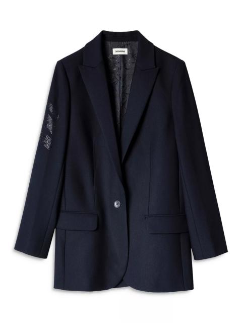 Zadig & Voltaire Viva Strass Arrow Blazer