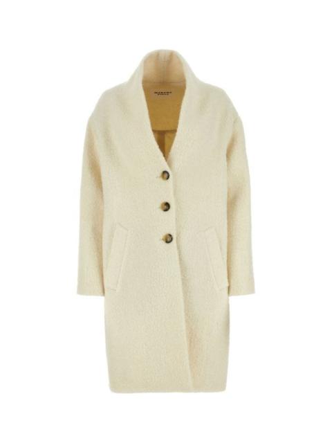 Isabel Marant Etoile Woman Ivory Acrylic Blend Sharon Coat