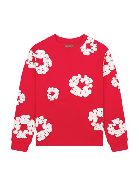 DENIM TEARS Long Sleeve Cotton Wreath Tee "Red"