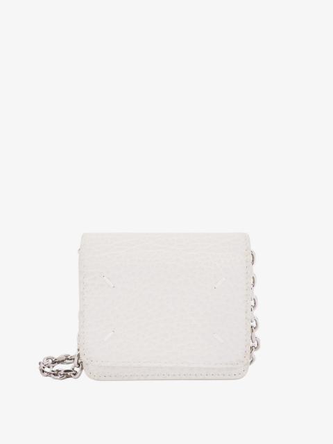 Maison Margiela Maison Margiela Leather Card Holder With Iconic Stitching