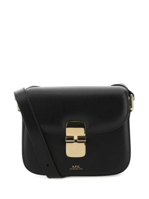 A.P.C. A.P.C. Women Black Leather Mini Grace Crossbody Bag