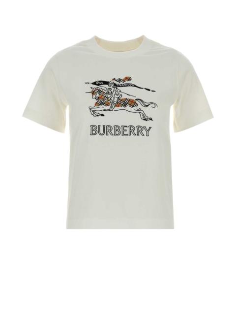 Burberry Burberry Women White Cotton T-Shirt