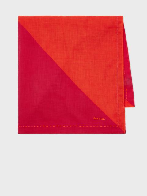Paul Smith Pink and Red Bandana Scarf