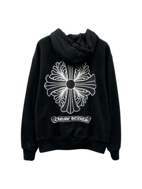Chrome Hearts Floral cross scroll zip up thermal line up hoodie