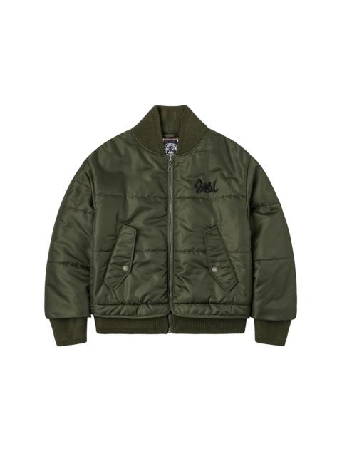 EVISU Logo Embroidery Fashion Fit Bomber Jacket