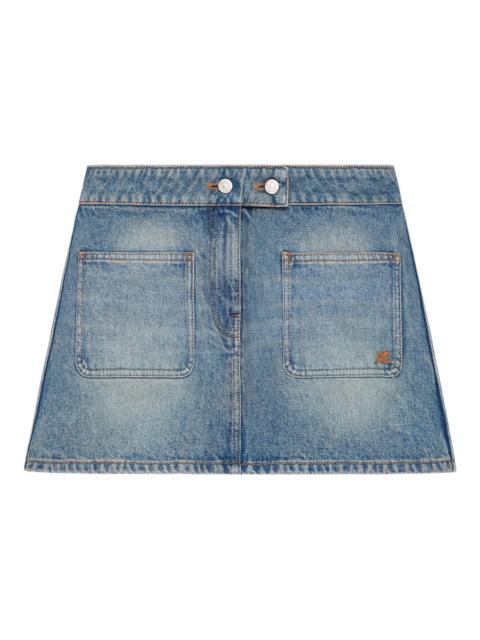 courrèges Courrèges Signature Denim Mini Skirt