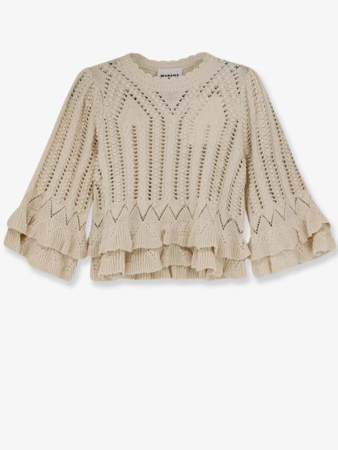 Isabel Marant Étoile Marant Etoile Frilly Cotton Sweater With Ruffles Detail