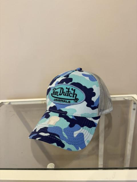 Other Designers Von Dutch blue camo y2k logo new cap vintage