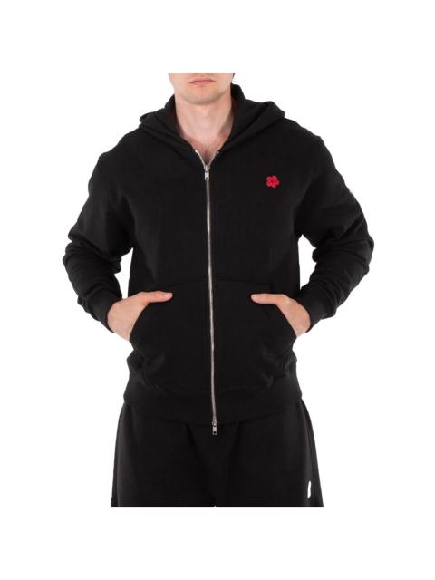 KENZO Kenzo Embroidered Flower Zip-Up Sweater