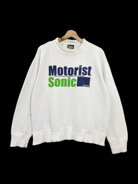 Other Designers Japanese Brand × Vintage - Motorist Sonic Big Logo Crew Neck Sweatshirt Size M