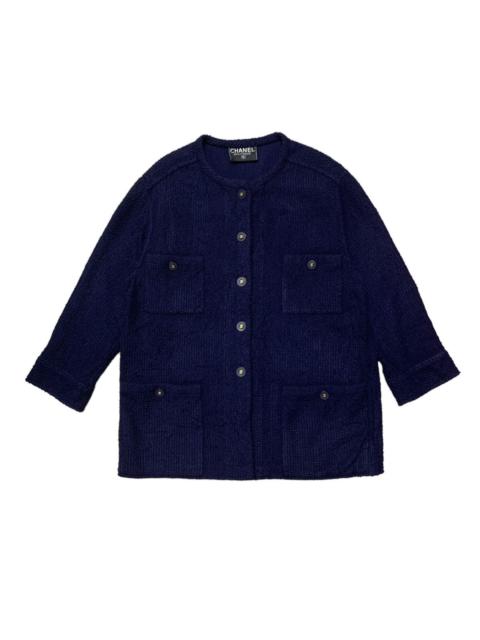 CHANEL CHANEL BOUTIQUE 93A VINTAGE TWEED CC LOGO BUTTON