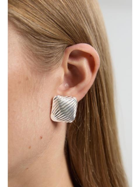 KAREN MILLEN Quilted Square Stud Earrings