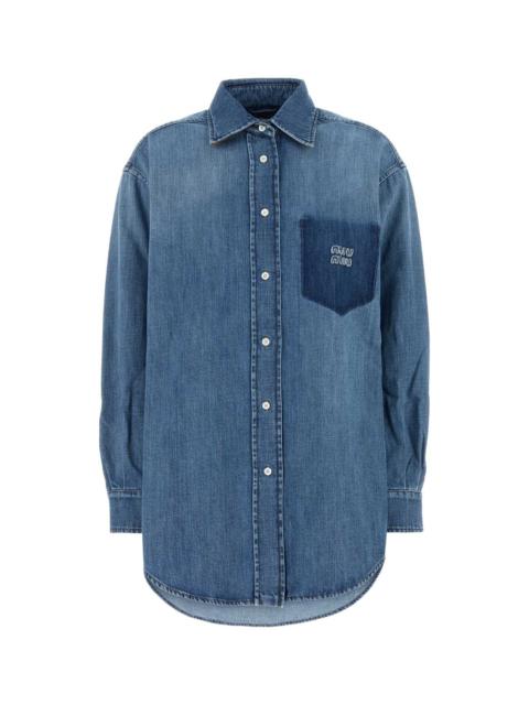 Miu Miu Women Denim Oversize Shirt