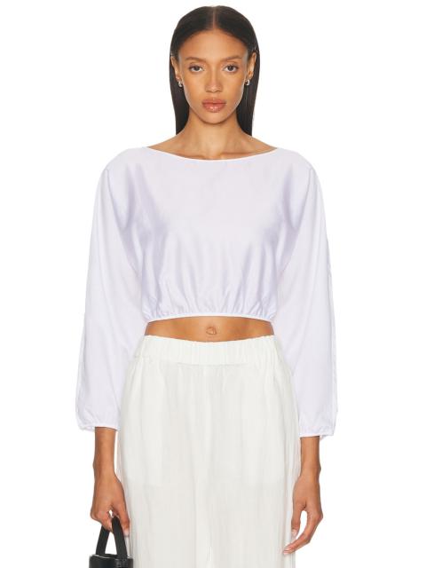 LESET Yoko Long Sleeve Blouson Top