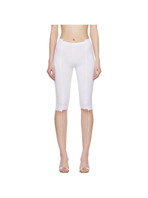 VETEMENTS White Cut-Up Capri Trousers