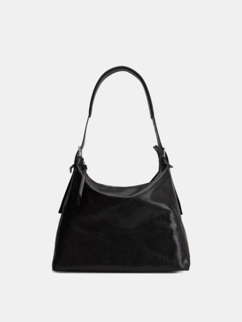 Lemaire Dark Chocolate Belted Hobo Bag