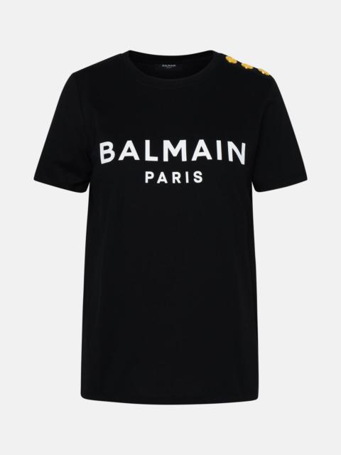 Balmain BLACK COTTON T-SHIRT