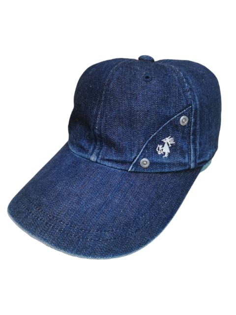 Other Designers Designer - JAPANESE DESIGNER LEBARIS GREEN CLUB DENIM HAT CAP
