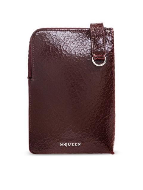 Alexander McQueen LOGO-LETTERING PHONE POUCH