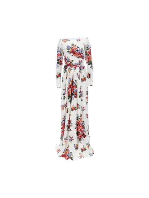 Dolce & Gabbana Long Dress With Floral Print