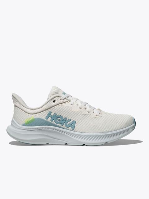 HOKA Women's Solimar Shoes in White/Tundra Blue