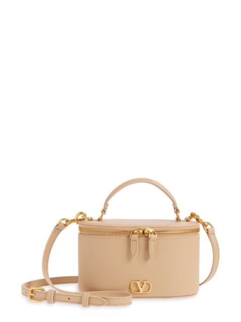 Valentino Valentino Garavani VLOGO Signature Leather Vanity Case in Rose at Nordstrom