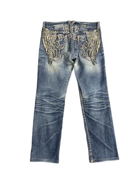 Other Designers Japanese Brand - VINTAGE RED PEPPER JAPAN&CO EMBROIDERY LOGO DENIM JEANS