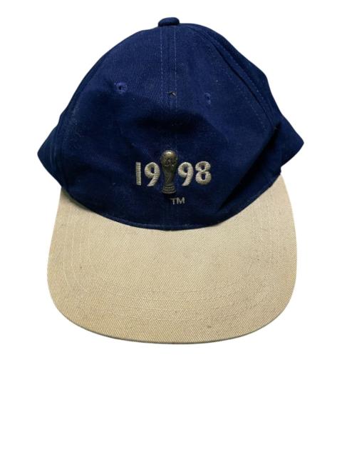 adidas Vintage World Cup 1998 France Cap Adidas big logo blue 90s.