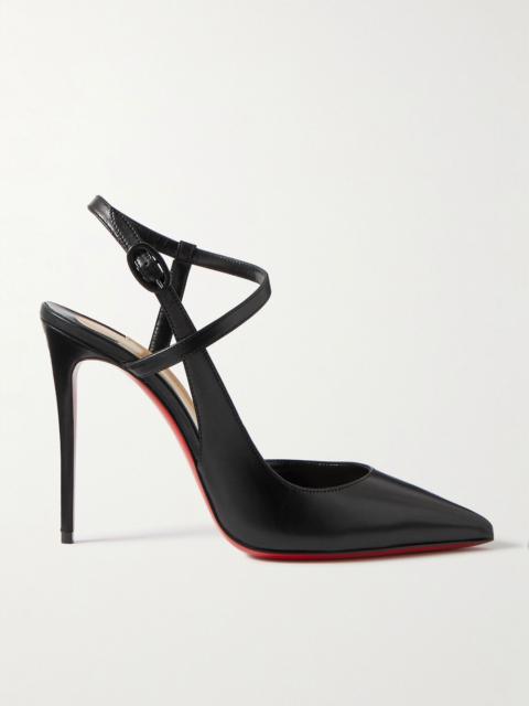 Christian Louboutin Jenlove 100 leather slingback pumps Black