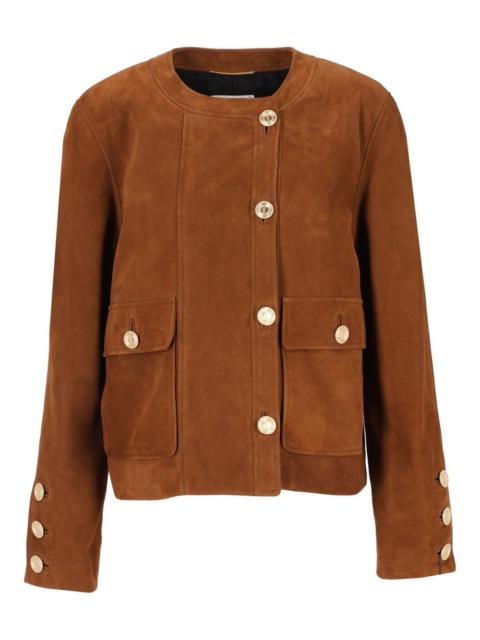 SAINT LAURENT Saint Laurent Women Short Suede Jacket