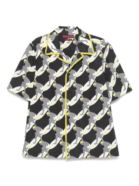GUCCI Gucci Men `Twisted Surf On Pop` Print Shirt
