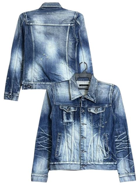 Other Designers Japanese GOSTAR DE FUGA dirt trucker denim jacket