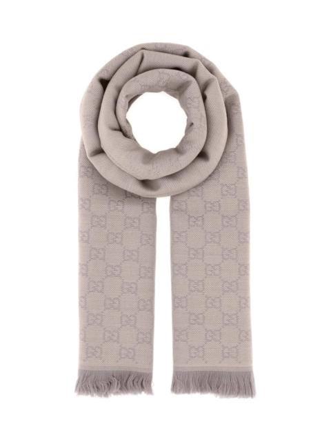 GUCCI Embroidered Wool Scarf