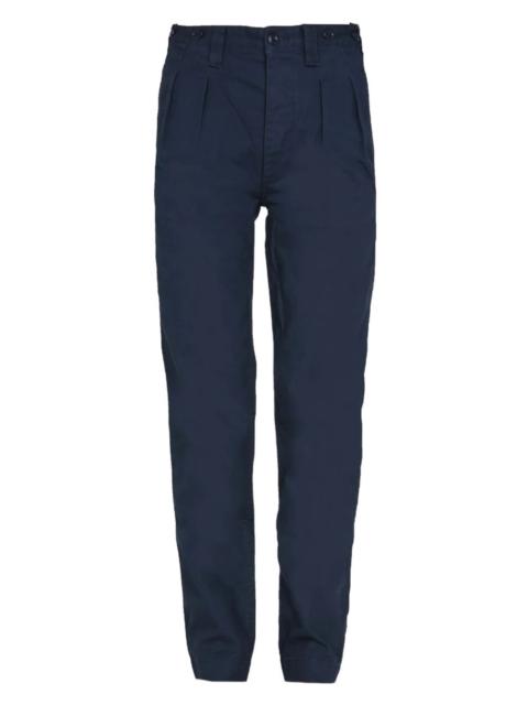 Nigel Cabourn pleated straight-leg trousers