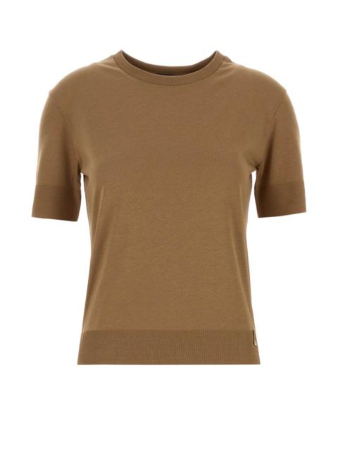 Herno Herno Women Camel Lyocell Blend T-Shirt