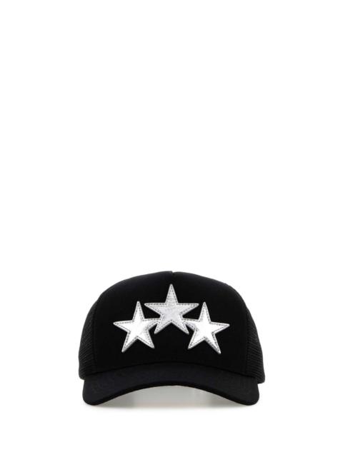 AMIRI Amiri Men Black Mesh And Canvas Baseball Cap