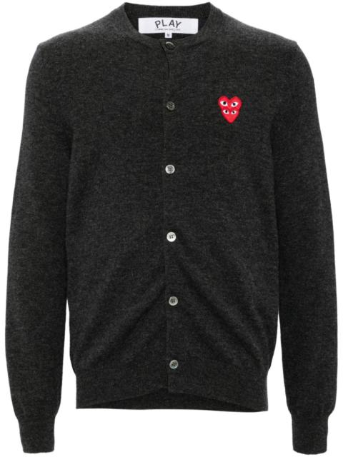 Comme des Garçons PLAY Stacked Heart Cardigan Unisex