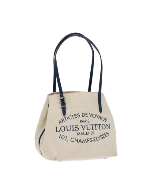 Louis Vuitton LOUIS VUITTON Cabas PM Tote Bag Canvas White Blue M94504
