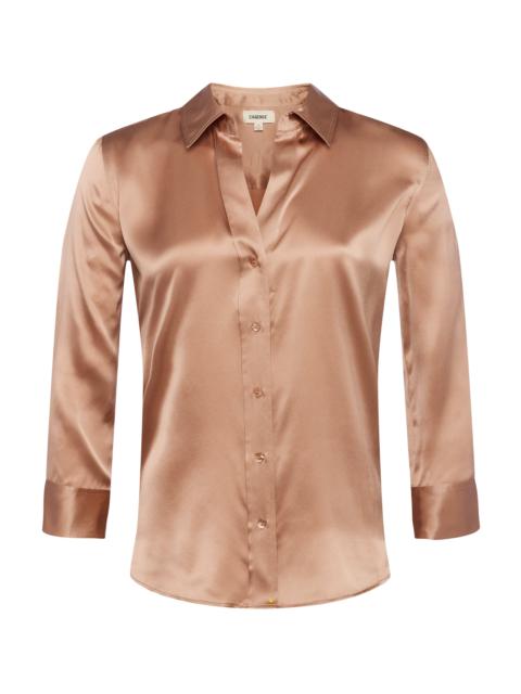 L'AGENCE Dani Silk Blouse