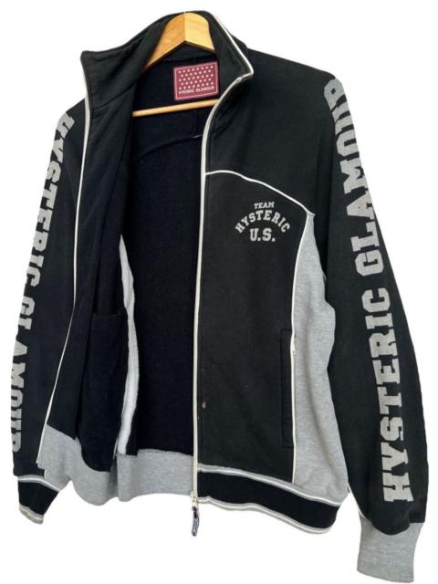 Hysteric Glamour Sun Faded Distressed Zip Up Sweater